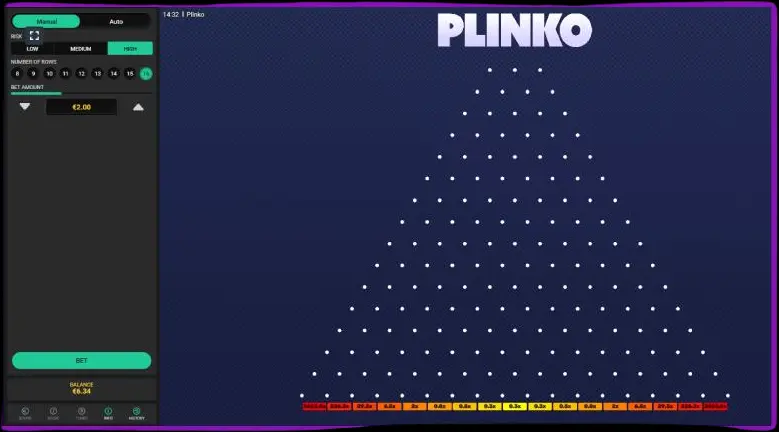 كيفية البدء في لعب Plinko: التعليمات